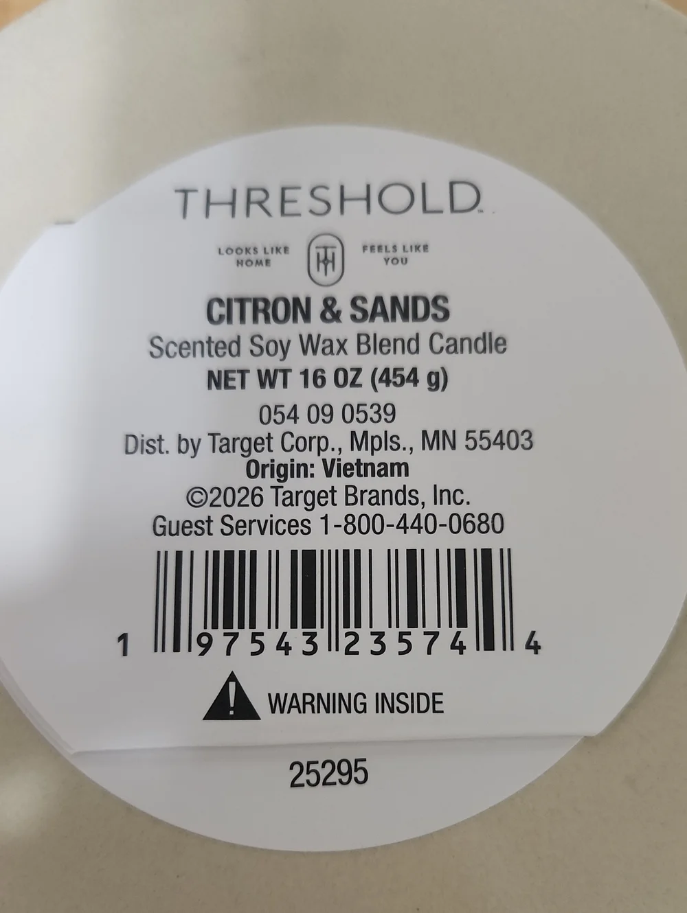 Threshold Soy Wax Blend Candle